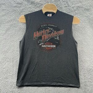 Harley Davidson men’s XL sleeveless T-shirt Burlington Iowa 2015